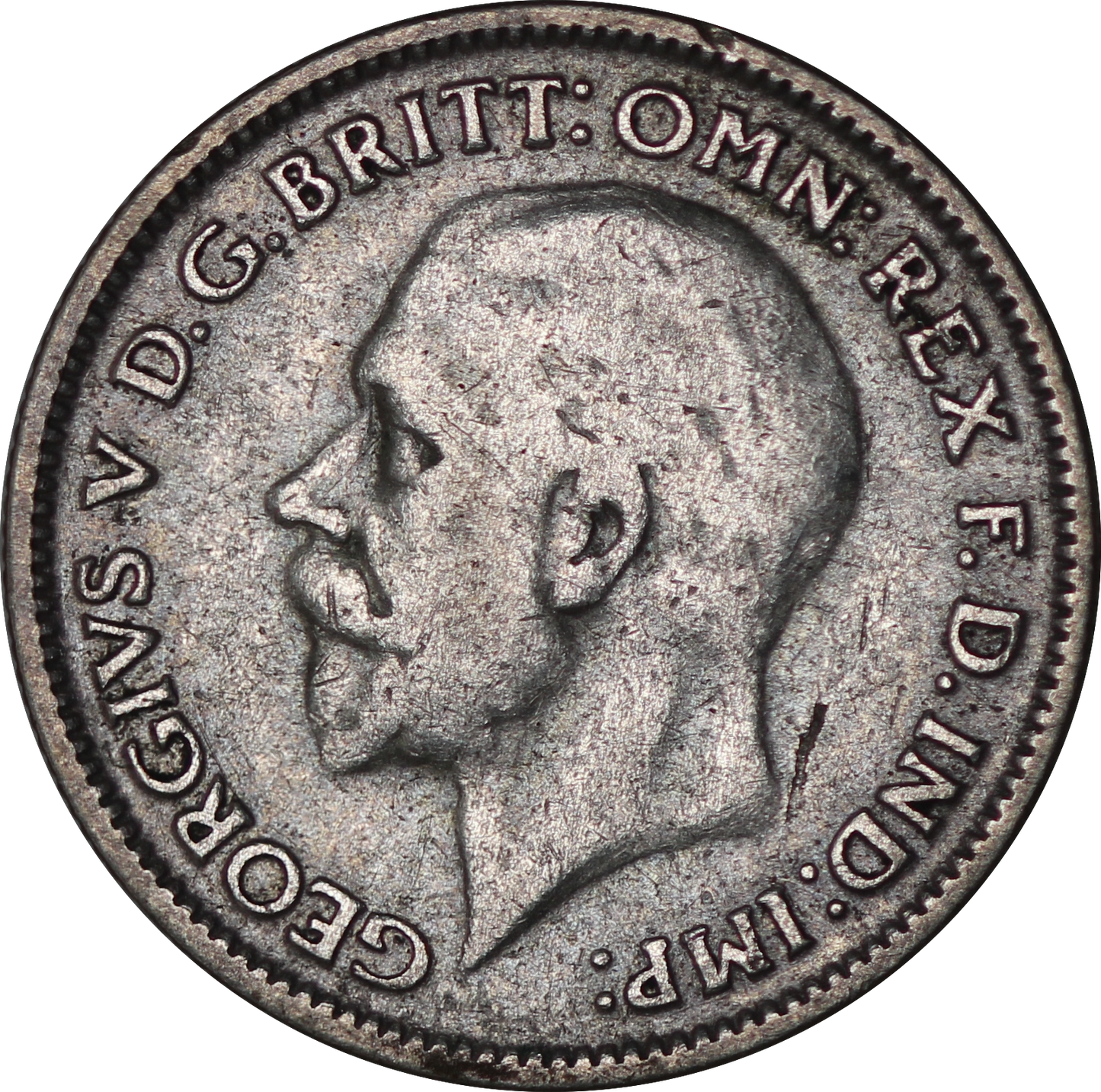 1931 King George V Lucky British Silver Sixpence Coin - F - S.4041