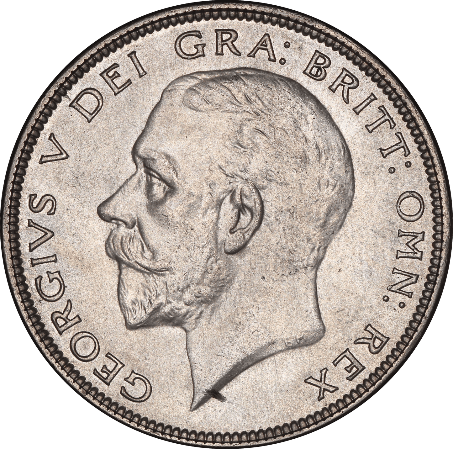 1928 King George V Half Crown Coin - AUNC - S.4037