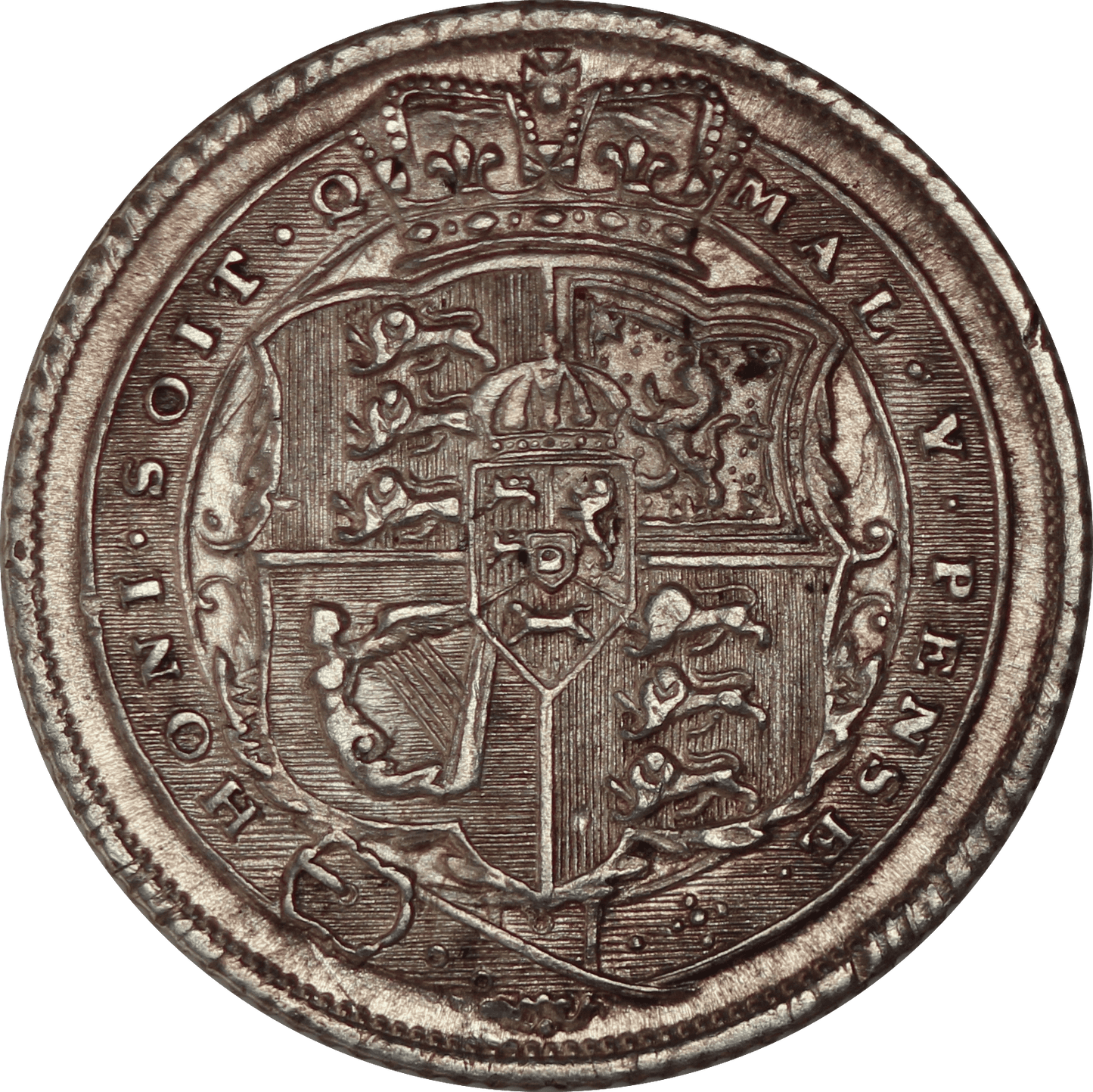 1816 King George III Sixpence - EF - S.3791