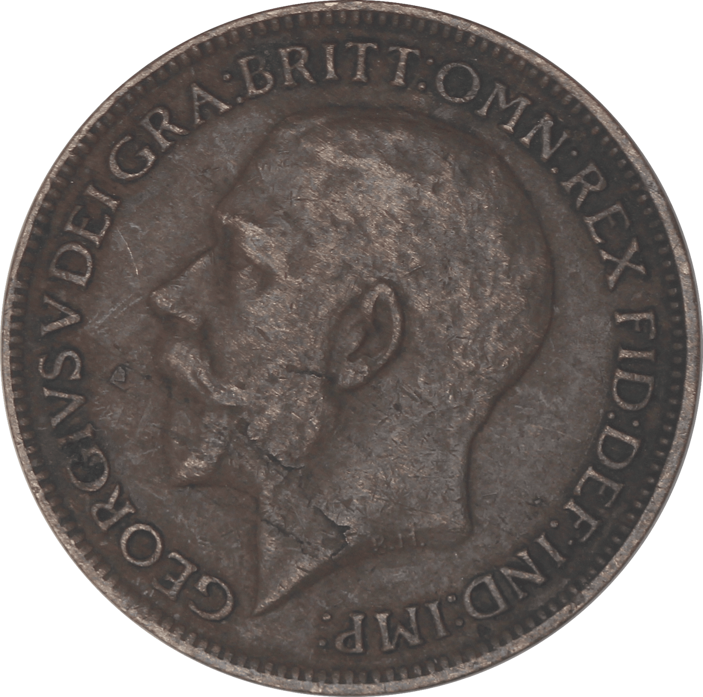1919 King George V Farthing - VF - S.4060