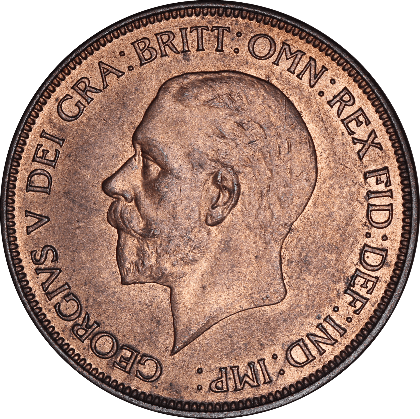 1935 King George V Penny Coin - UNC - S.4055