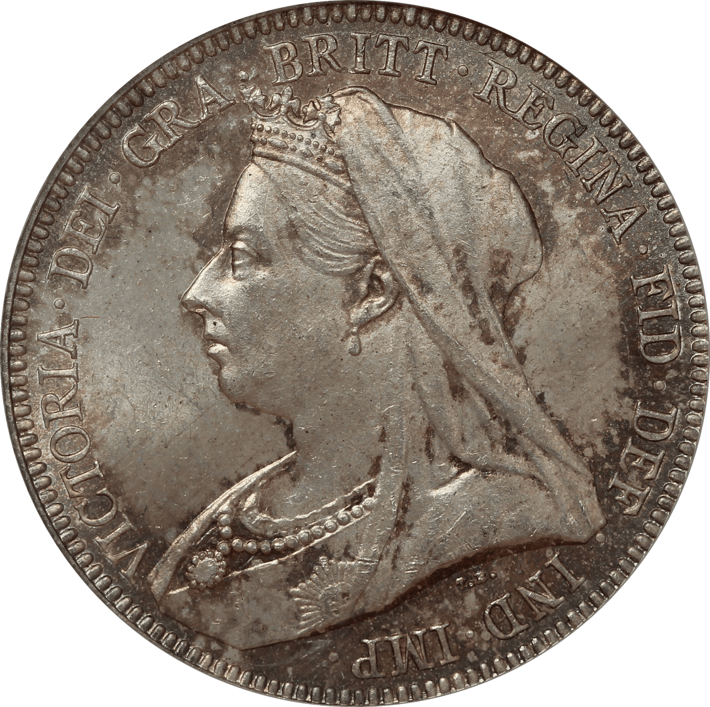 1893 Queen Victoria Shilling - CGS 82 - S.3940
