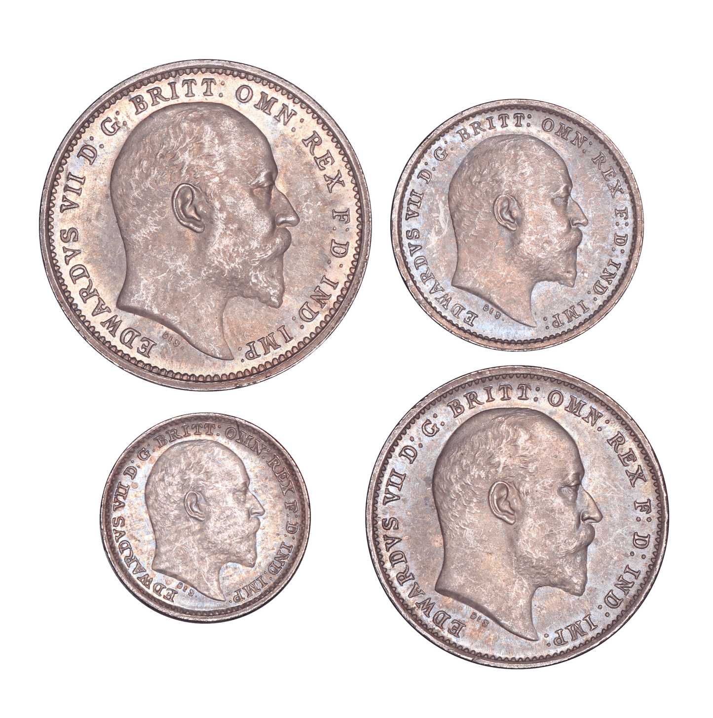 1906 King Edward VII Maundy Set - UNC - S.3985
