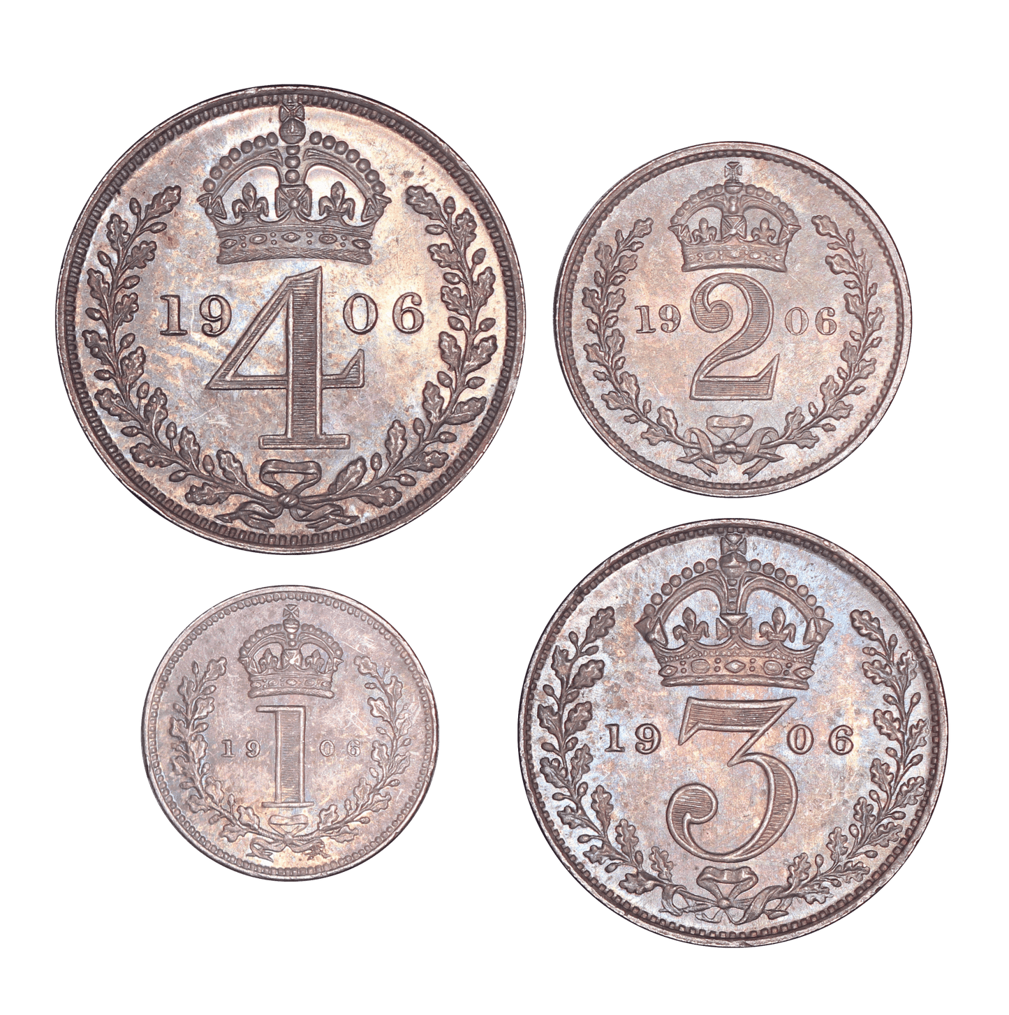 1906 King Edward VII Maundy Set - UNC - S.3985