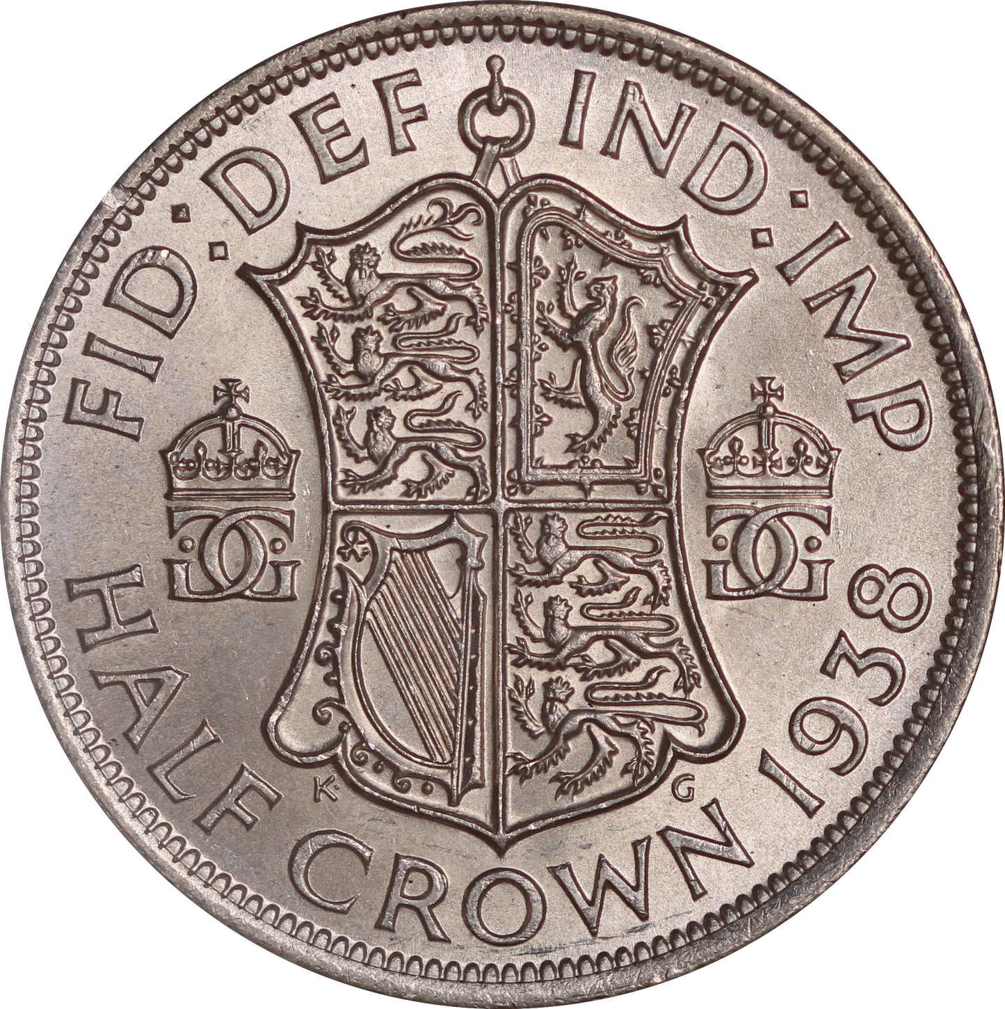 1938 King George VI Halfcrown - CGS 82 - S.4080