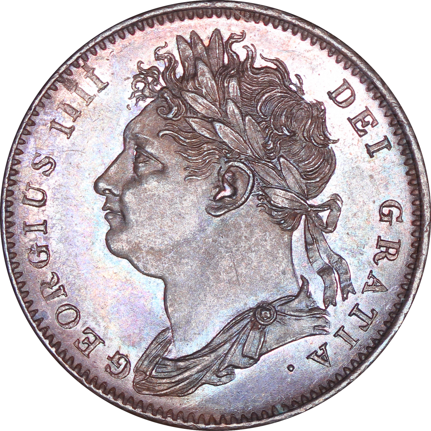 1822 King George IV Farthing - AUNC - S.3822