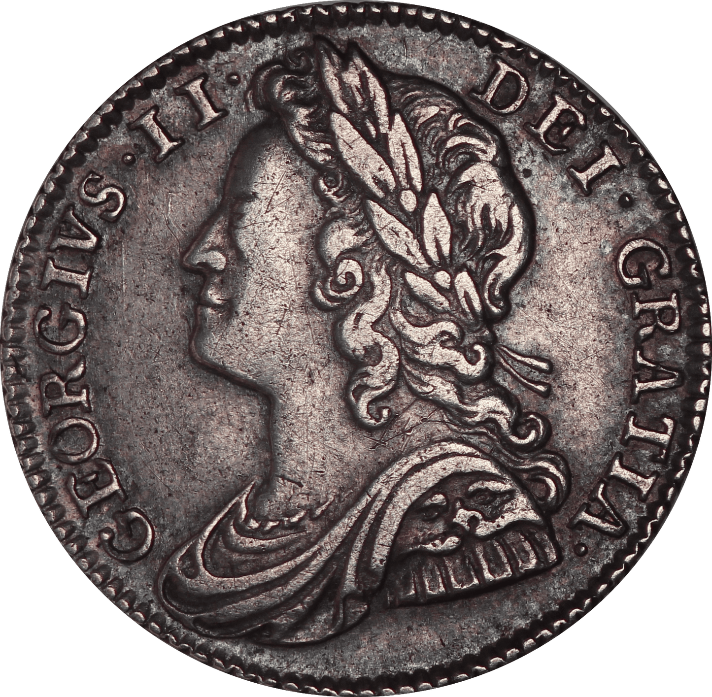 1741 King George II Sixpence - VF - SPINK 3708