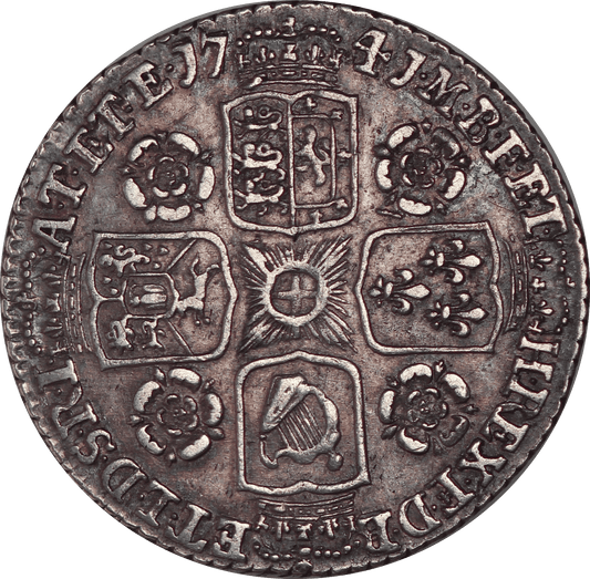 1741 King George II Sixpence - VF - SPINK 3708