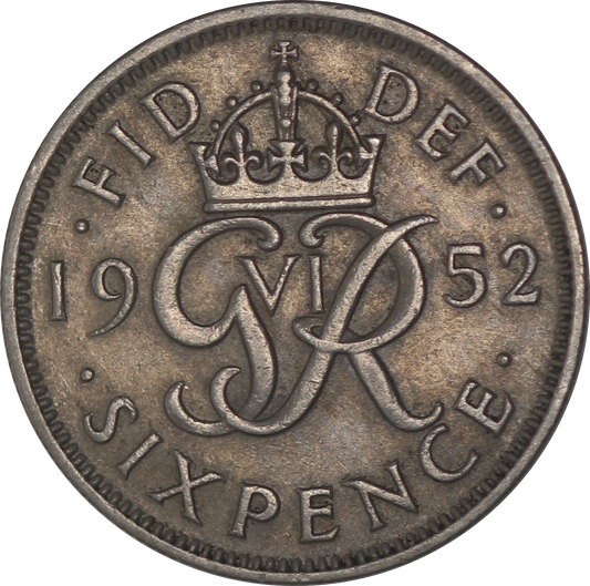 1952 King George VI Sixpence - VF - SPINK 4110