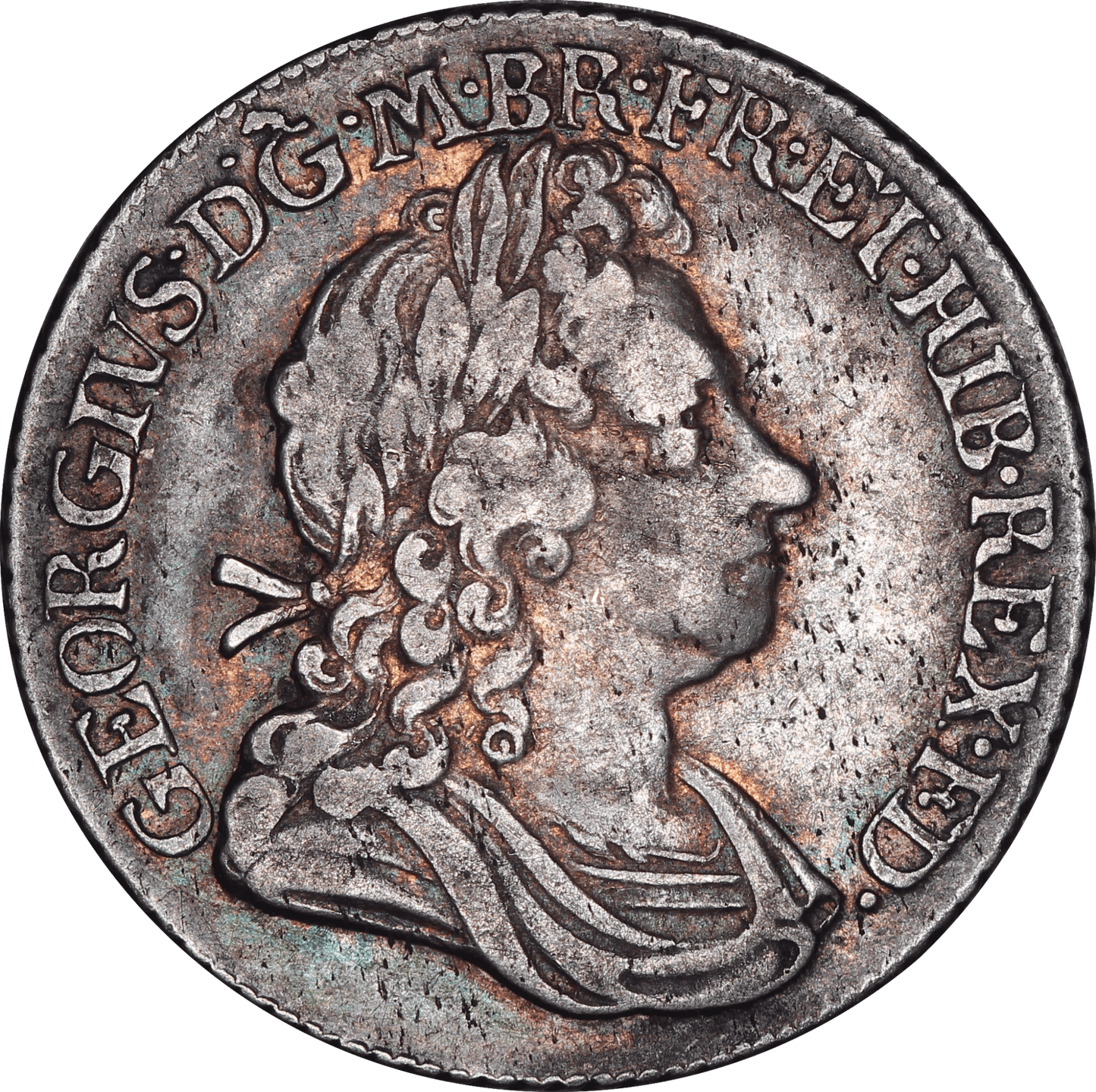 1720 King George I Large 0 Shilling - VF - SPINK 3646