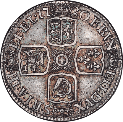 1720 King George I Large 0 Shilling - VF - SPINK 3646