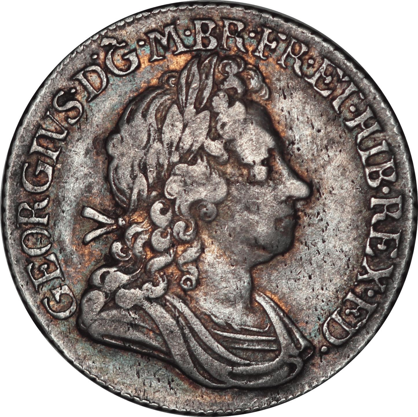 1720 King George I Large 0 Shilling - VF - SPINK 3646