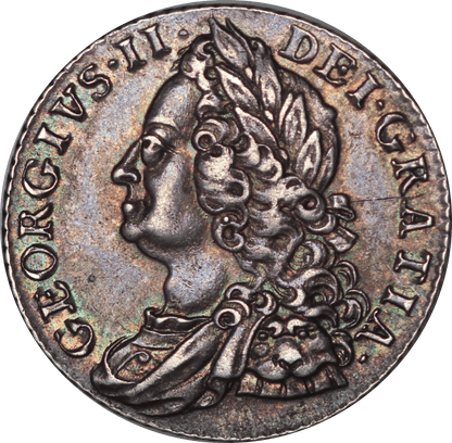 1758 King George II Small 58 Shilling - EF - SPINK 3704