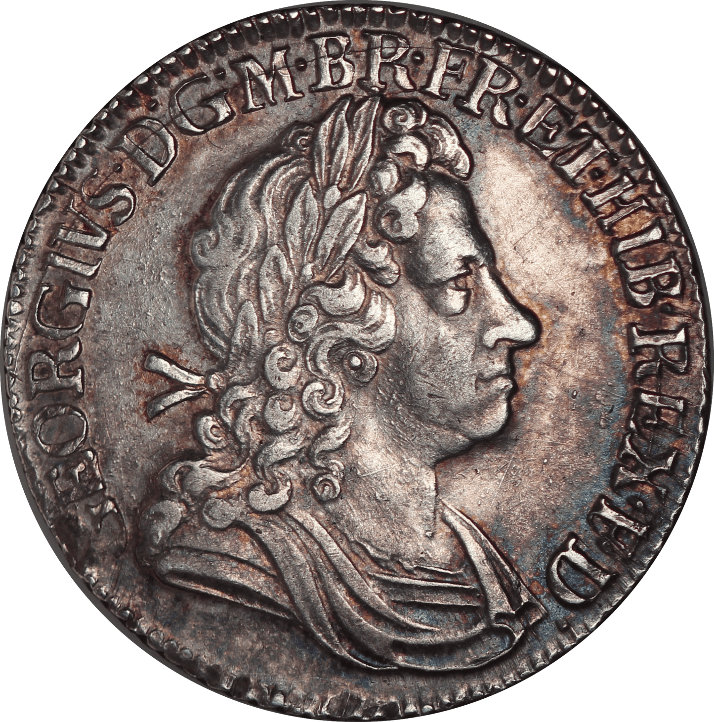 1723 King George I SSC Shilling - VF - SPINK 3647