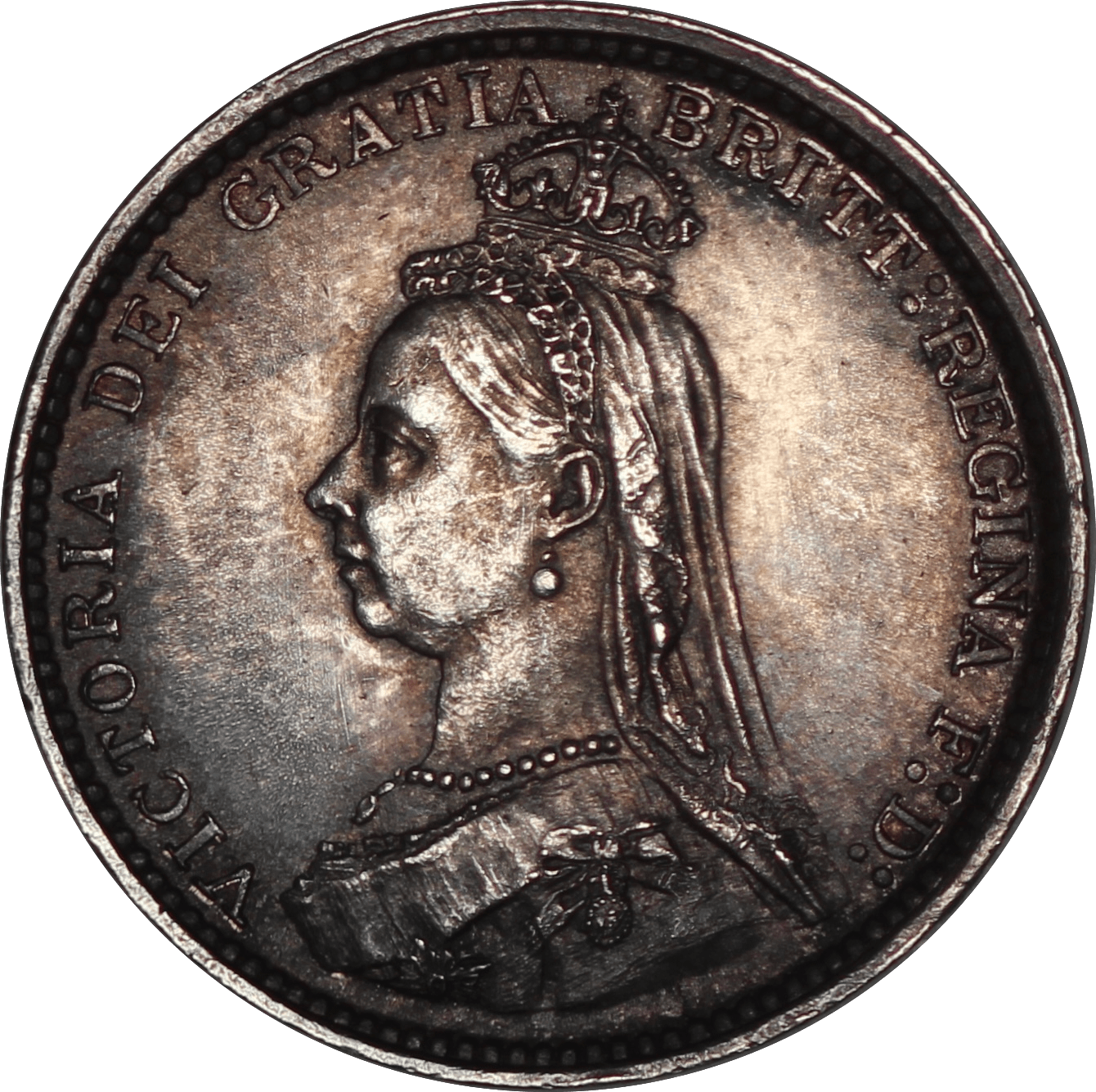 1887 Queen Victoria Threepence - EF - SPINK 3931