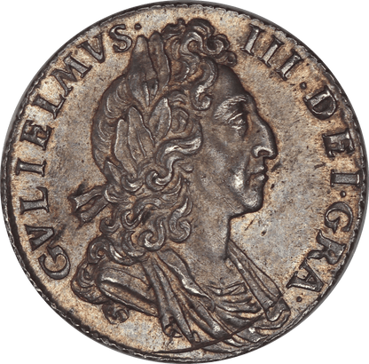 1700 King William III Sixpence - AUNC - SPINK 3538