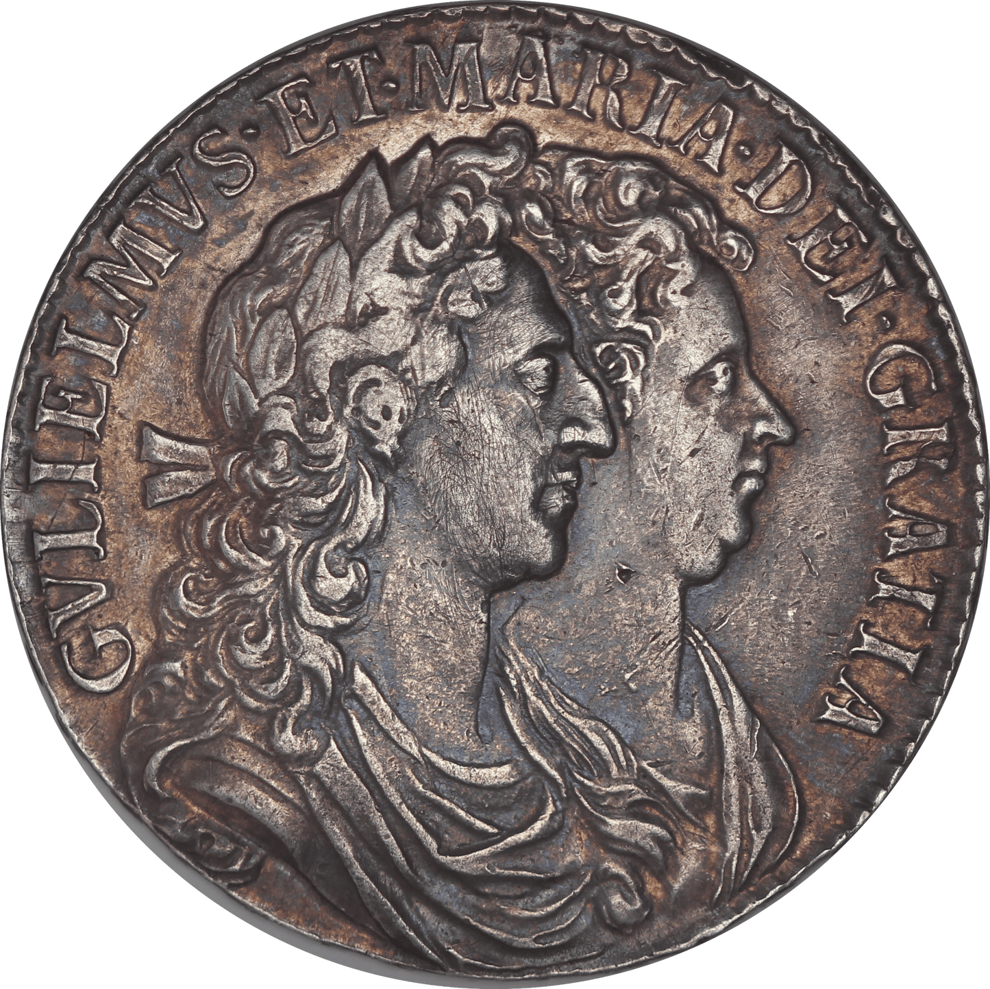 1689 William & Mary Halfcrown - EF - SPINK 3434