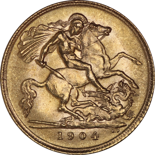 1904 King Edward VII Gold Half Sovereign - UNC - SPINK 3974B