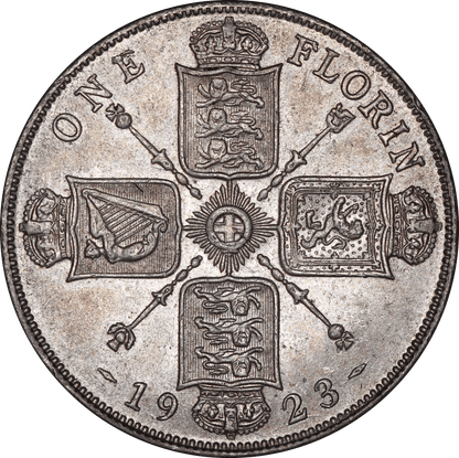 1923 King George V Florin - AUNC - S.4022A