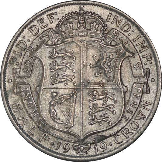 1919 King George V Half Crown - VF - SPINK 4011