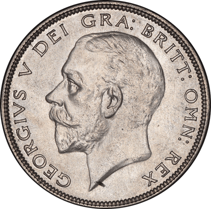 1928 King George V Half Crown Coin - AUNC - S.4037