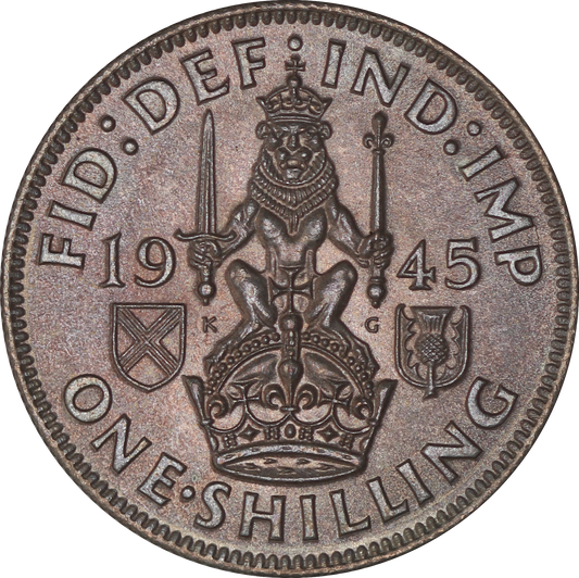 1945 King George VI Scottish Shilling - UNC - SPINK 4083