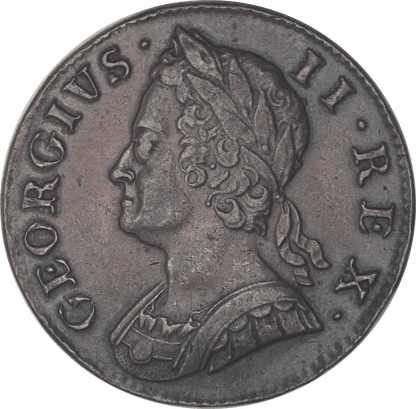 1751 King George II Halfpenny - EF - SPINK 3719