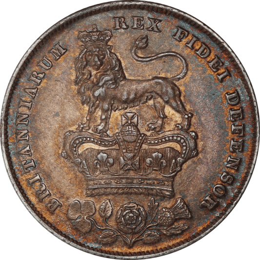 1826 King George IV Shilling - EF - SPINK 3812