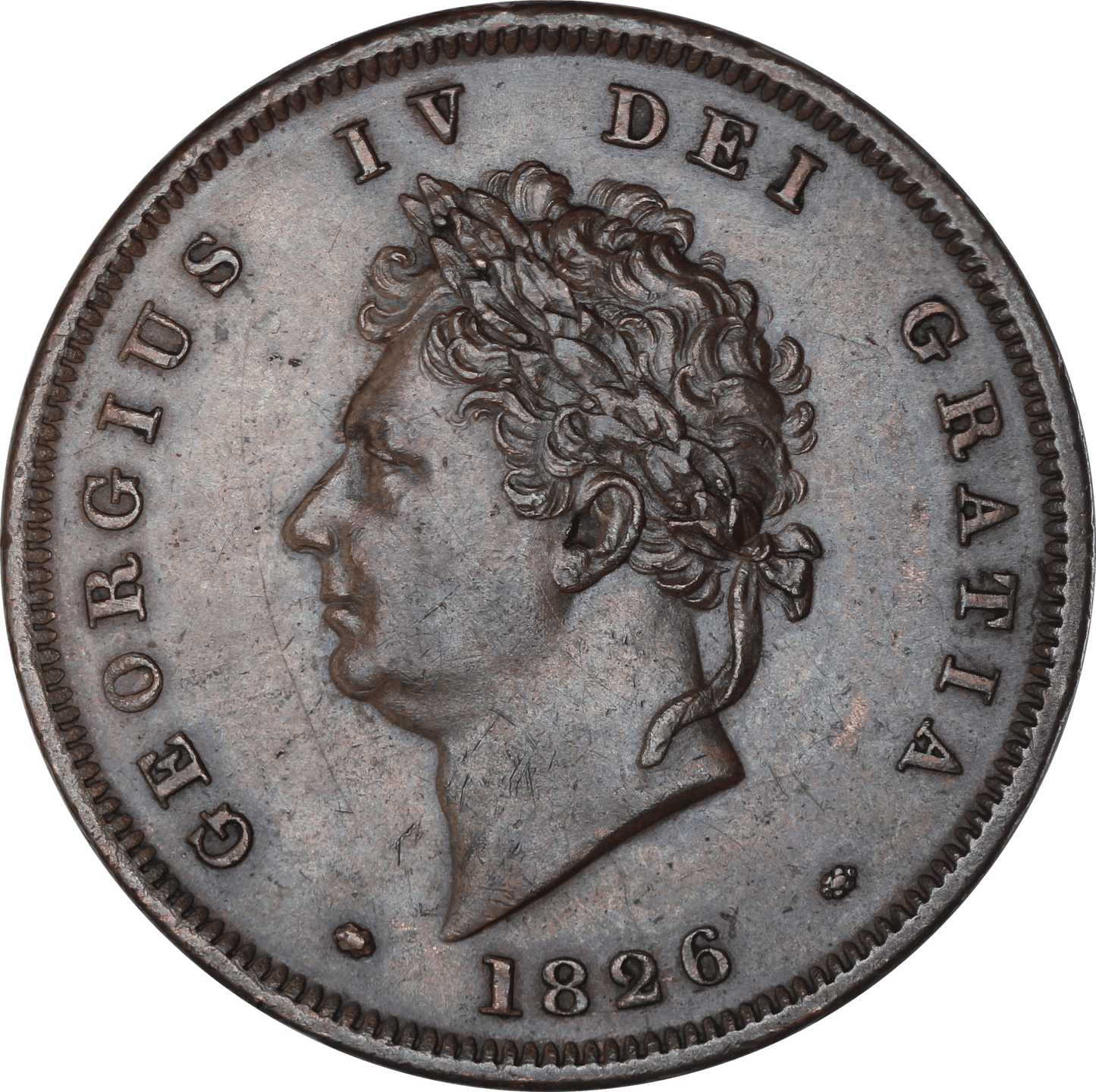1826 King George IV Penny - EF - S.3823