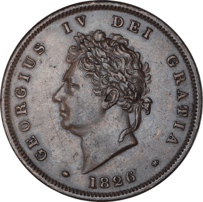 1826 King George IV Penny - EF - S.3823