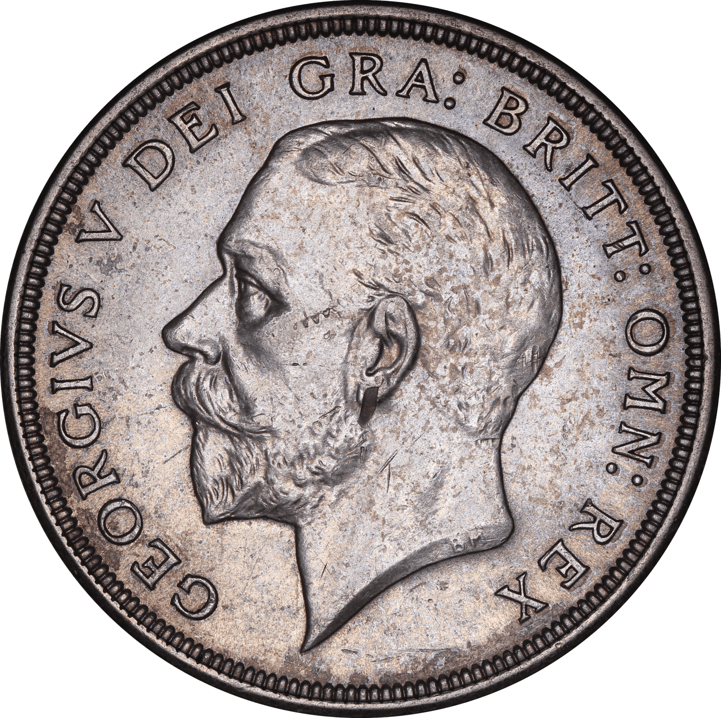 1928 King George V Wreath Crown - AUNC - S.4036