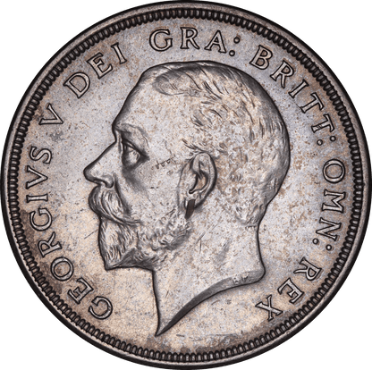 1928 King George V Wreath Crown - AUNC - S.4036