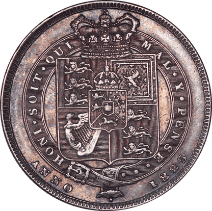 1825 King George IV Shilling - EF - S.3811