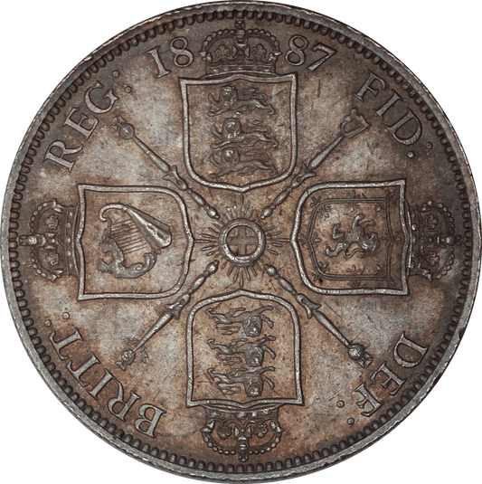 1887 Queen Victoria Florin - EF - SPINK 3925