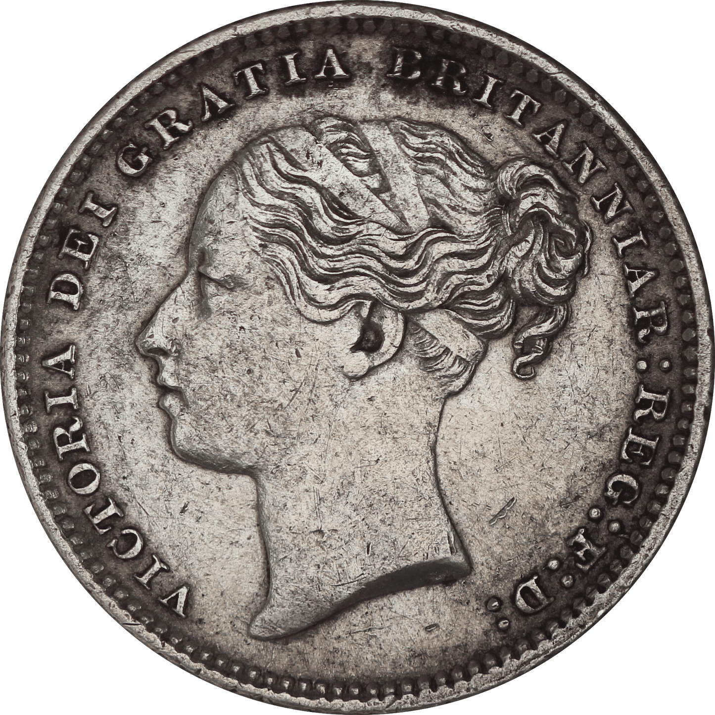 1886 Queen Victoria Shilling - VF - S.3907