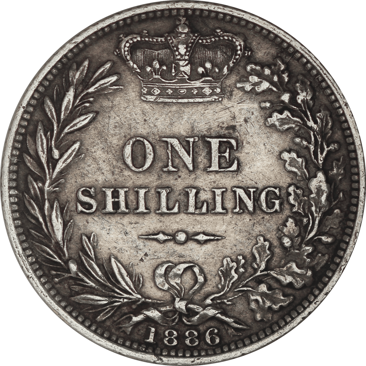 1886 Queen Victoria Shilling - VF - S.3907