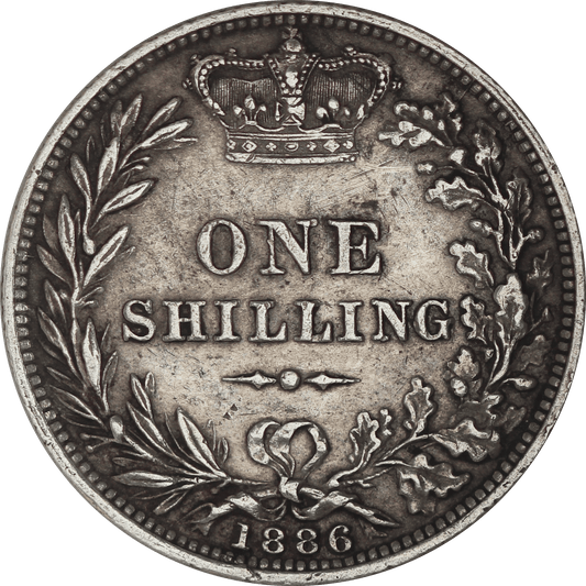 1886 Queen Victoria Shilling - VF - SPINK 3907