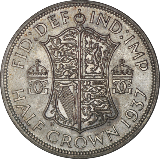 1937 King George VI Half Crown - AUNC - SPINK 4080