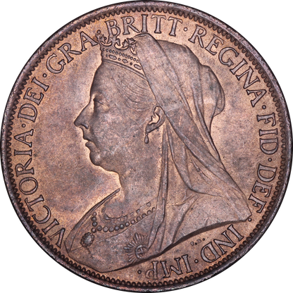 1901 Queen Victoria Penny - AUNC - S.3961