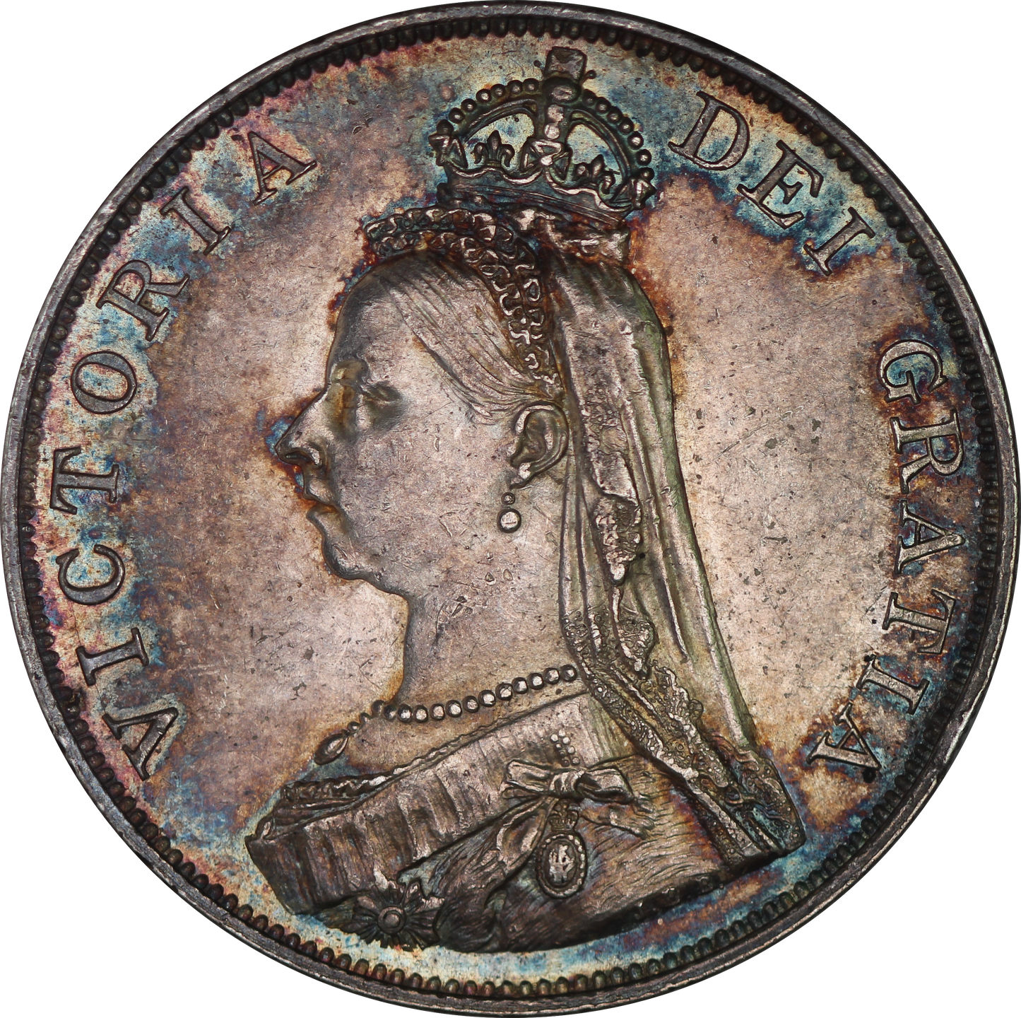 1889 Queen Victoria Double Florin - EF - SPINK 3923