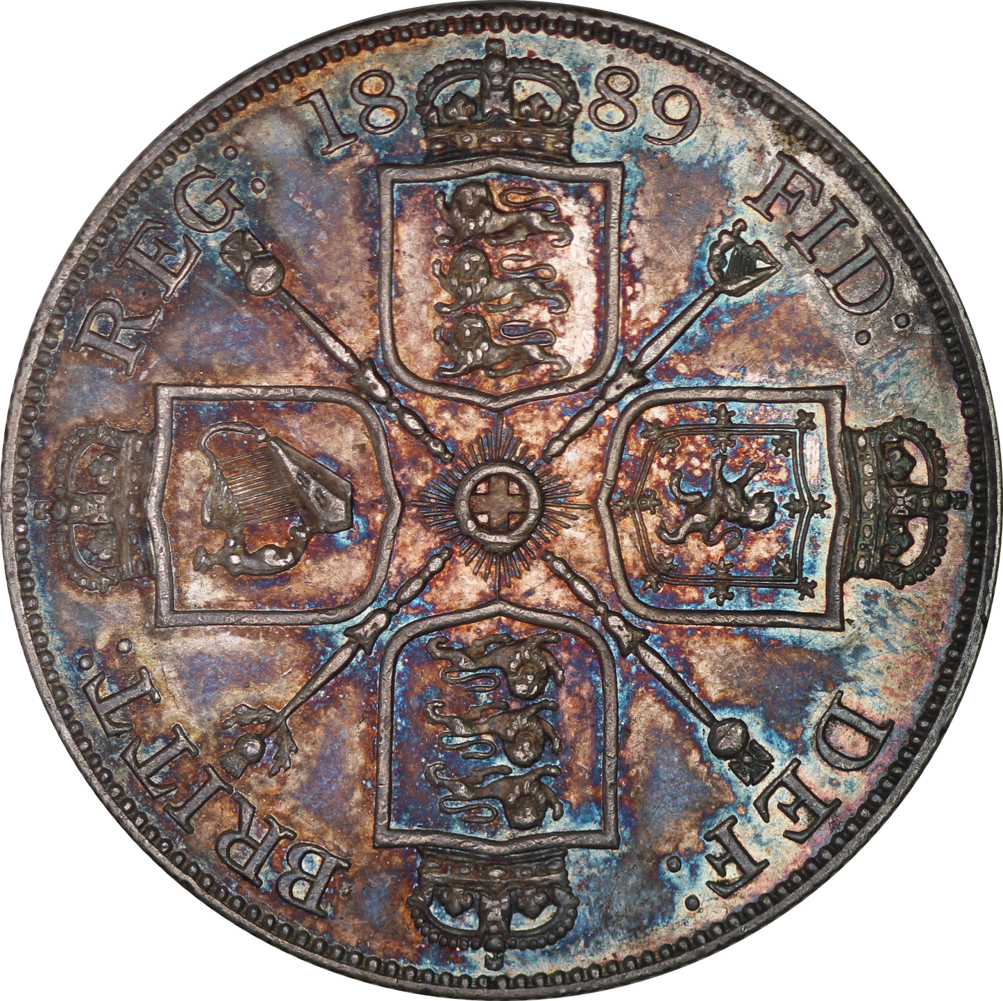 1889 Queen Victoria Double Florin - EF - SPINK 3923