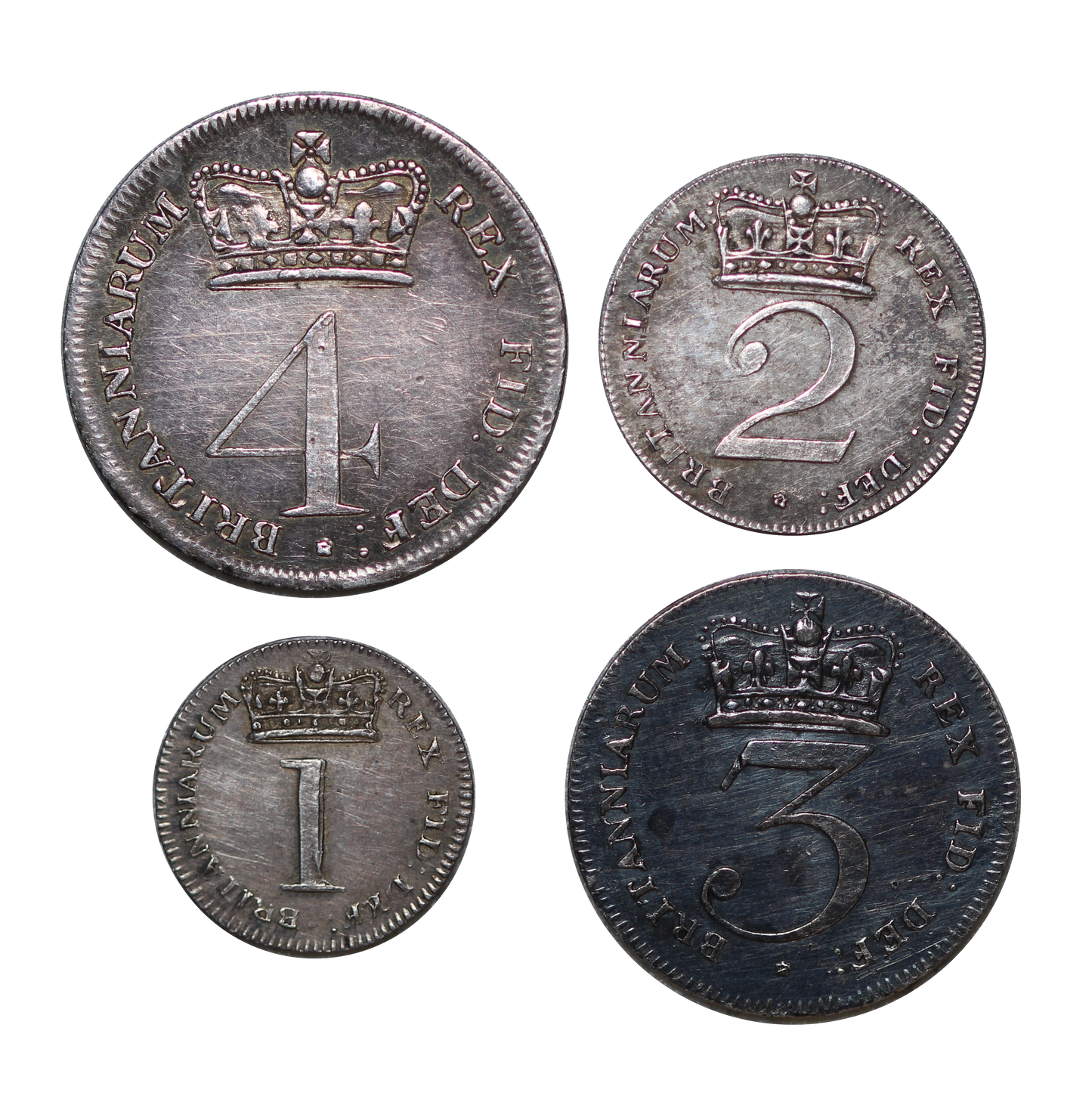 1818 King George III Maundy Set - AUNC - SPINK 3792