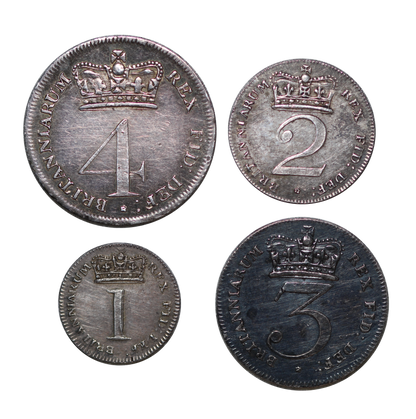 1818 King George III Maundy Set - AUNC - SPINK 3792