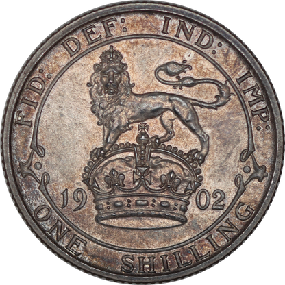 1902 King Edward VII Matte Proof Shilling - UNC - SPINK 3982