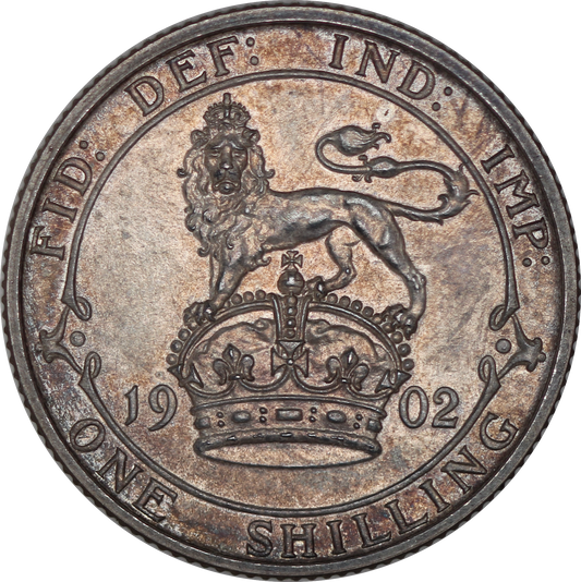 1902 King Edward VII Matte Proof Shilling - UNC - SPINK 3982