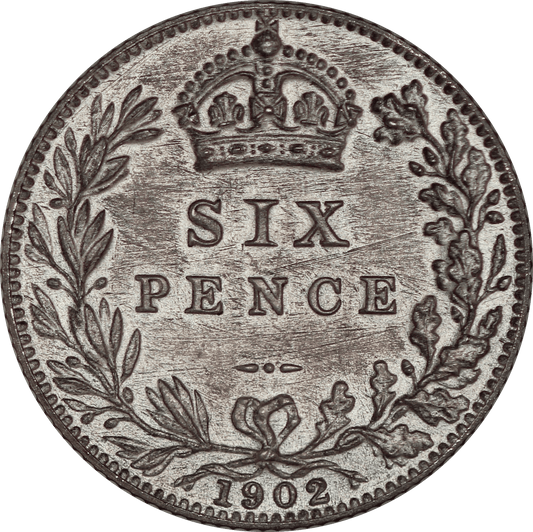 1902 King Edward VII Matte Proof Sixpence - UNC - SPINK 3983