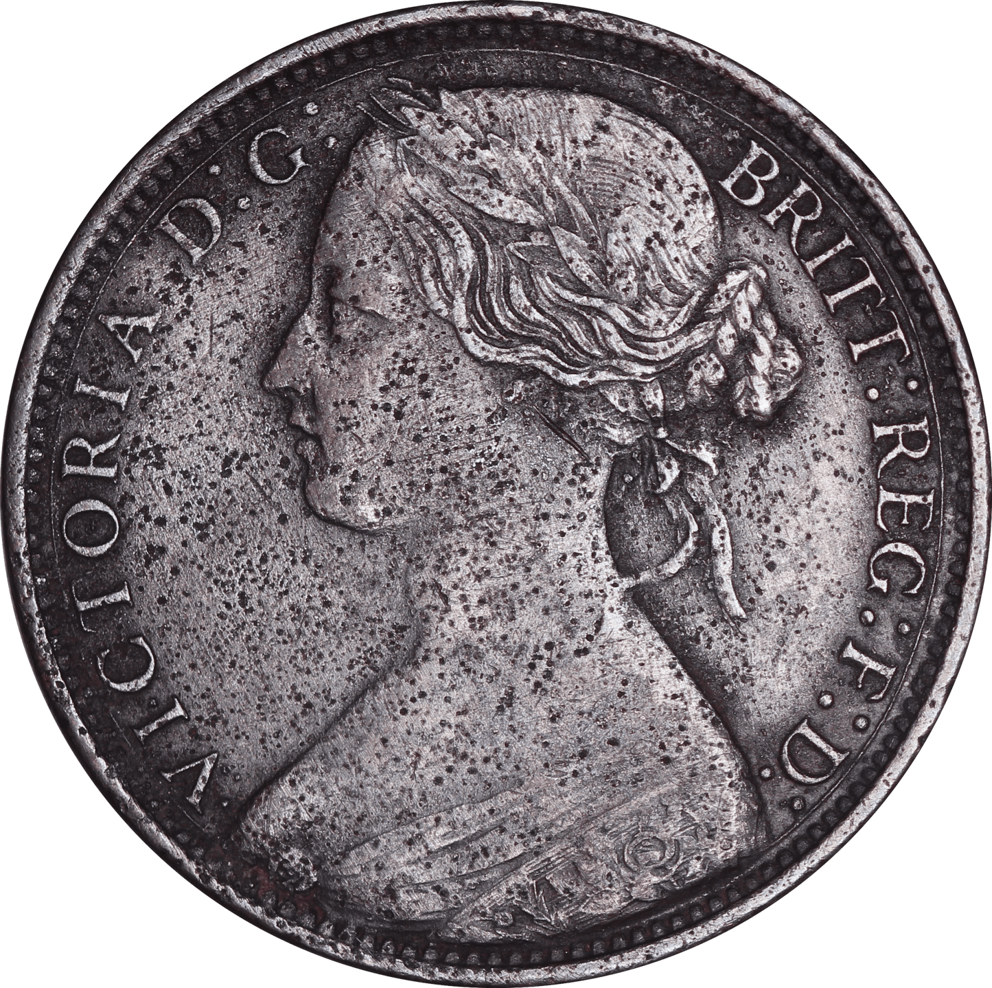 1862 Queen Victoria One Penny - VF - S.3954 Dies 6+G