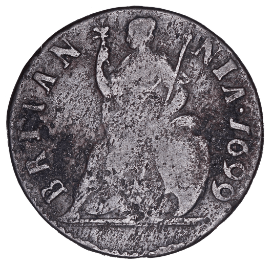 1699 King William III Farthing - F - SPINK 3558