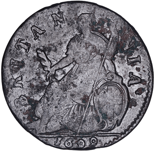 1699 King William III Halfpenny - F - SPINK 3556