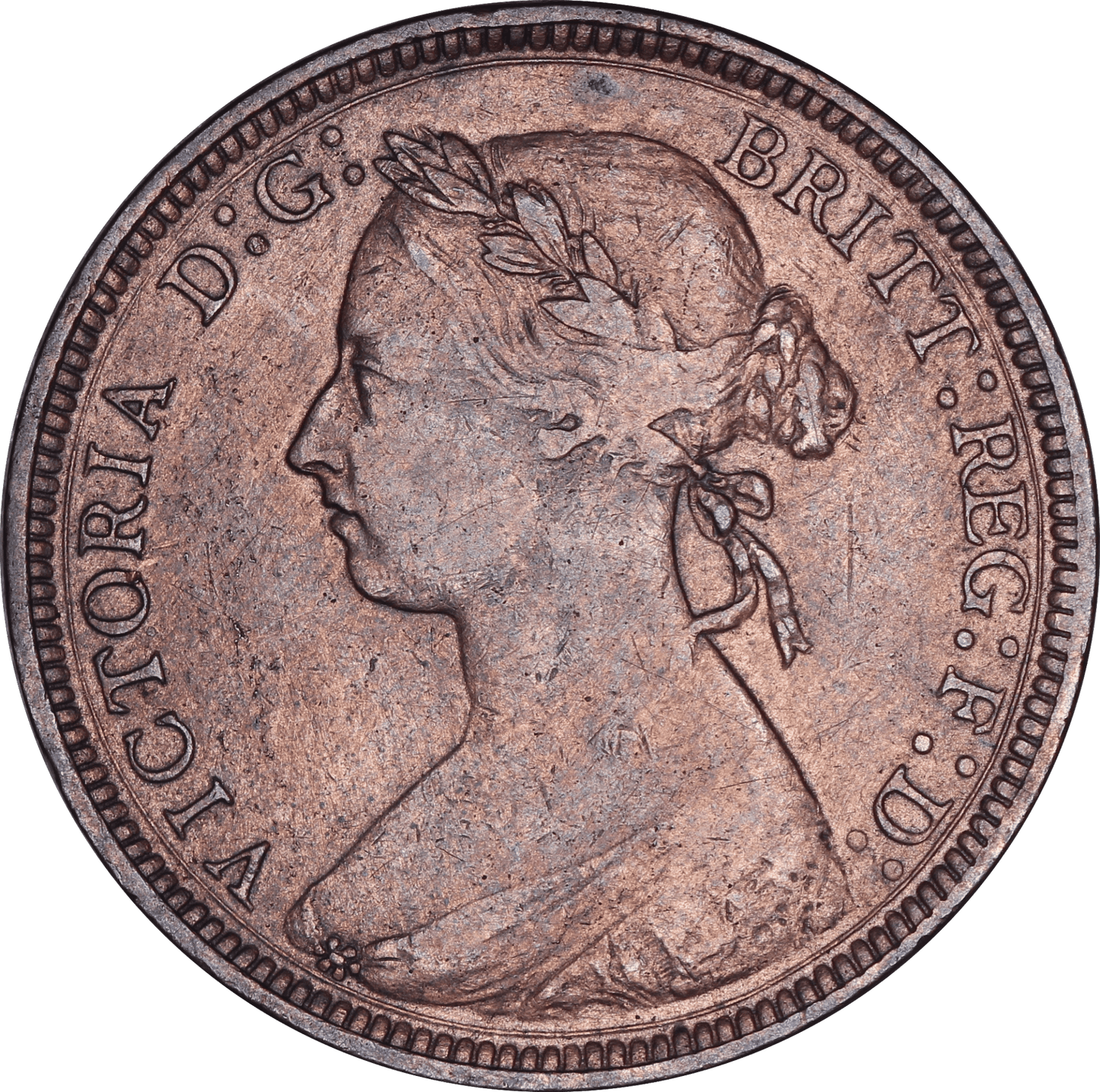 1891 Queen Victoria Halfpenny - VF - SPINK 3956